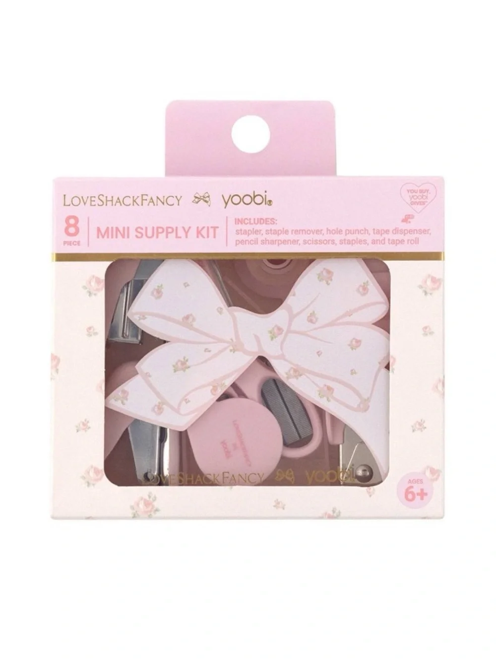 NWT 4 x LoveShackFancy x Target Yoobi 12 Pencils, Pen, Ruler, Ditsy Supply Kit